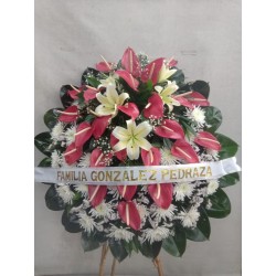 Corona Fúnebre Bicolor