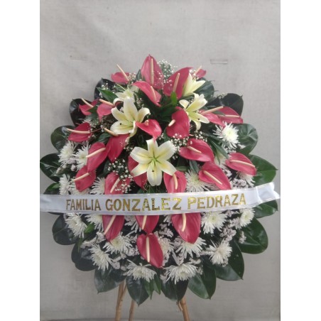 Corona Fúnebre Bicolor