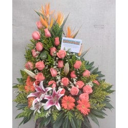 Ramo 24 rosas salmones