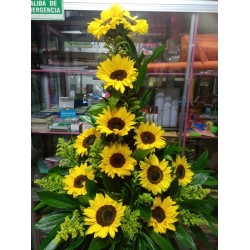Ramo con 13 girasoles