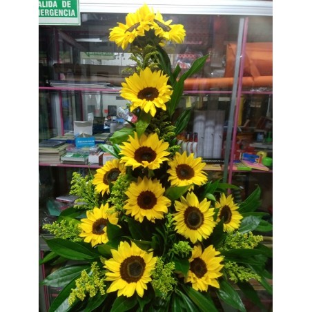 Ramo con 13 girasoles