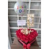 Caja corazón con Ferrero de 12 bombones